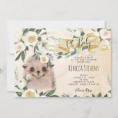 ヘッジホッグフローラニュートラル赤ちゃんシャワーの招待状 招待状 (正面)