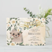 ヘッジホッグフローラニュートラル赤ちゃんシャワーの招待状 招待状 (スタンド正面)