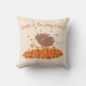 「ヘッジホッグヘイブン」装飾用クッション クッション (正面)