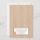 ヘッジホッグベビーシャワー招待状 招待状 (裏面)