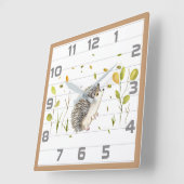 ヘッジホッグホームデコーウォールクロック スクエア壁時計 (傾斜)