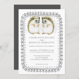 ヘッジホッグレズビアンゲイブリデス結婚ズ 招待状