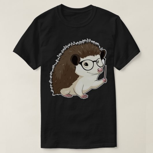 ヘッジホッグ先生ポインタ Tシャツ (デザイン正面)