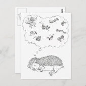 ヘッジホッグ夢はがき ポストカード (正面/裏面)