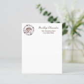 ヘッジホッグ水彩植物性リースかわいいパーソナル (スタンド正面)