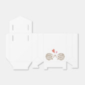 ヘッジホッグ結婚式の引き出物ボックスキュートヘッジホグハート フェイバーボックス (折り畳みなし)