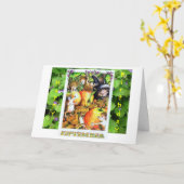 ヘッジホッグ誕生日カード カード (黄色い花)