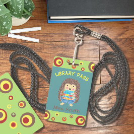 ヘッジホッグ運図書室ホールが通過する バッジ