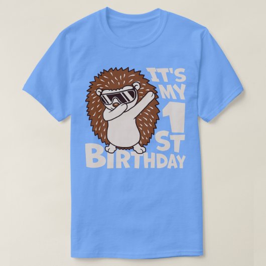 ヘッジホッグ1st birthday dabbing 1 tシャツ (デザイン正面)
