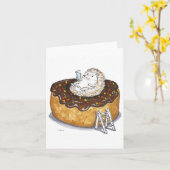 ヘッジホッグ カード (黄色い花)