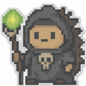 ヘッジホッグ・ネクロマンサー6x6 シール (正面)