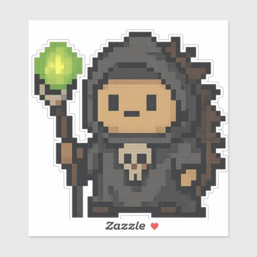 ヘッジホッグ・ネクロマンサー6x6 シール (シート)