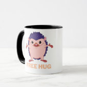 ヘッジホッグ、フリーハグ マグカップ (正面左)