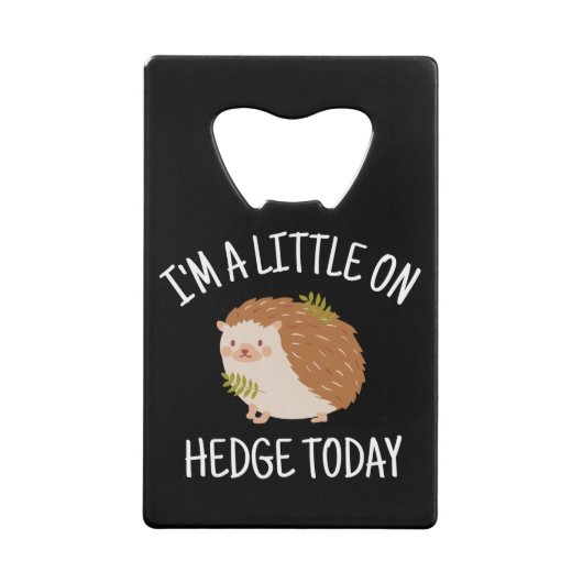 ヘッジホッグ・リトル・オン・ヘッジトゥデイ クレジットカード栓抜き (正面)