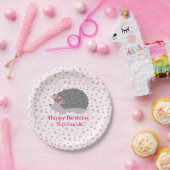 ヘッジホパーソナライズされたグ誕生日板紙 ペーパープレート (パーティー)