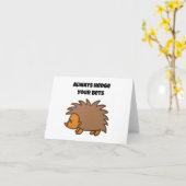 ヘッジユベットヘッジホッグおもしろい賭博漫画 カード (黄色い花)