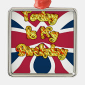 ヘッズアップ – ハクナマタタ今日は私の誕生日.jpg メタルオーナメント (正面)