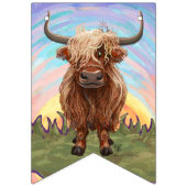 ヘッズアンドテールハイランドカウズ誕生日 バンティングフラッグ (第1の旗)