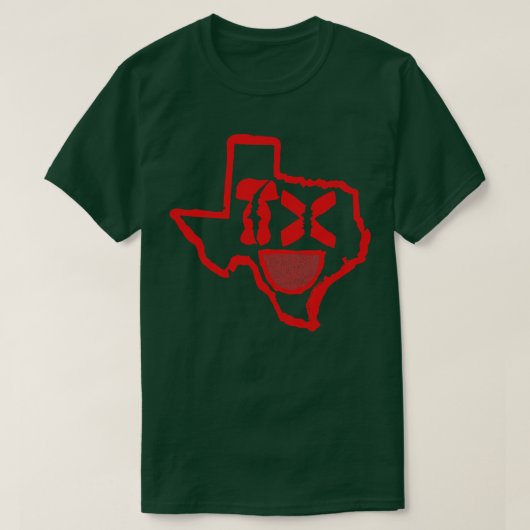 ヘッズグランジテキサス州笑顔顔 Tシャツ (デザイン正面)