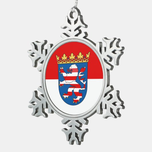 ヘッセのスノーフレークペーターのクリスマス装飾旗 スノーフレークピューターオーナメント (右)