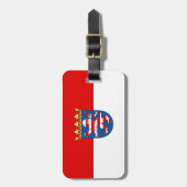 ヘッセの荷札の国旗 ラゲッジタグ (正面縦)