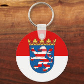 ヘッセキーチェーン国旗 キーホルダー (正面)