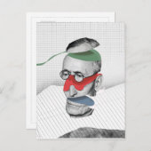 "ヘッセン州"の郵便はがき裂いて下さい 案内ポストカード (正面/裏面)