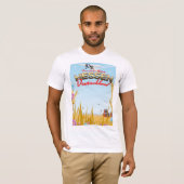ヘッセン ドイツ 旅行ポスター Tシャツ (正面フル)