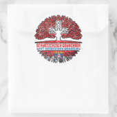 ヘッセンHessisch Schweizer Schweiz Baum Wurzel ラウンドシール (バッグ)
