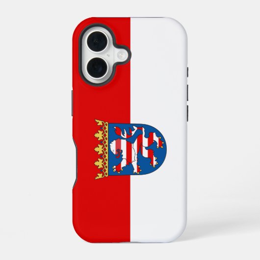 ヘッセ国旗 iPhone 16ケース (裏面)