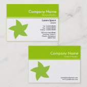 ヘッダーIII v2 -緑-を回転星着色して下さい 名刺 (正面/裏面)