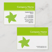 ヘッダーIII v2 -緑-を回転星着色して下さい 名刺 (正面/裏面)