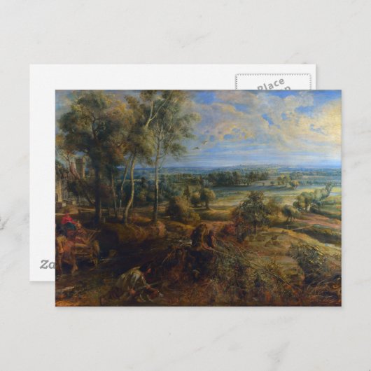 ヘットスティーンアーリーモーニングピーターポールルーベンスファインアート ポストカード (正面/裏面)