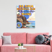 ヘッドとメ素晴らしインシールの表示 キャンバスプリント (インサイチュ (リビング))