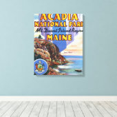 ヘッドとメ素晴らしインシールの表示 キャンバスプリント (インサイチュ (ウッドフロア))