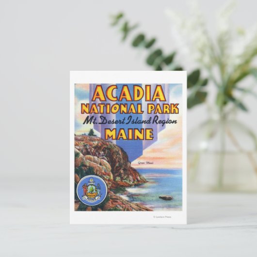 ヘッドとメ素晴らしインシールの表示 ポストカード (スタンド正面)