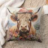 ヘッドウェアにハイランド牛2 / 4 クッション (ブランケット)