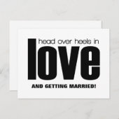 ヘッドオーバーヒール日付はがき、黒を保存 案内ポストカード (正面/裏面)