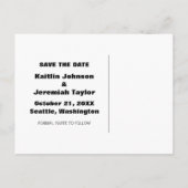 ヘッドオーバーヒール日付はがき、黒を保存 案内ポストカード (裏面)