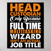 ヘッドカストディーは実際の役職ウィザードではない ポスター (正面)