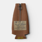 ヘッドカ無地のートリッジ ボトルクーラー (裏面)