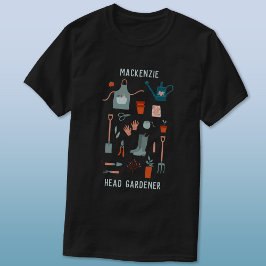 ヘッドガーデナーパーソナライズされた Tシャツ
