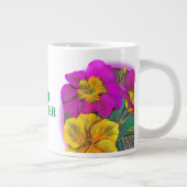 ヘッドガーデナープリムローズの花ジャンボマグ ジャンボコーヒーマグカップ (右)