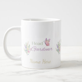 ヘッドガーデナー フローラル マザーズデー バースデー ジャンボコーヒーマグカップ