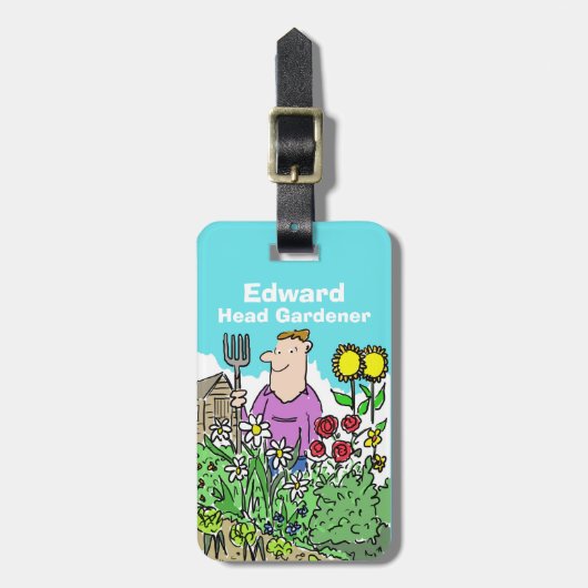 ヘッドガーデナー（名前） ラゲッジタグ (正面縦)