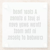 ヘッドガ澄んラスのコースター ガラスコースター (裏面)