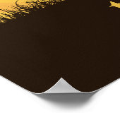 ヘッドグラフィックス上に自転車を引き上げる勝ち誇ったサイクリスト ポスター (角)