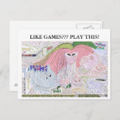 ヘッドゲームウルトラ迷路'10 ポストカード (正面/裏面)