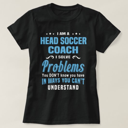 ヘッドサッカーコーチ Tシャツ (デザイン正面)