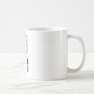ヘッドシェフの顔及び帽子の黒のデザイン コーヒーマグカップ